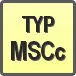 Piktogram - Typ: MSCc